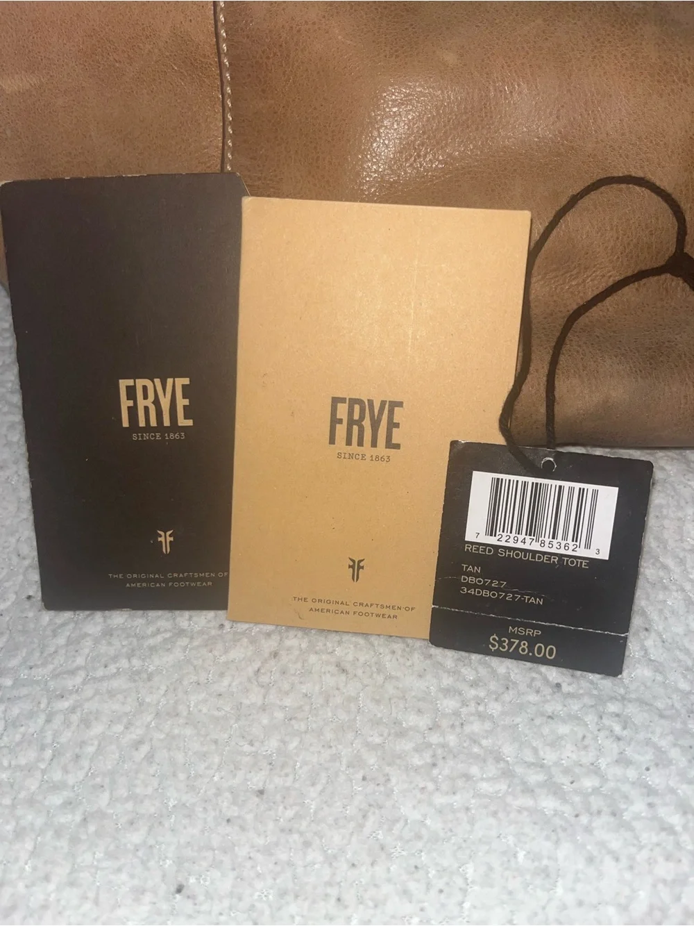 Frye Brown Leather Hobo Tote with Braided Strap Detail